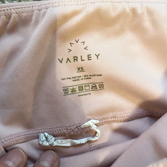 Varley Clyde Tight Leggings in Sepia Rose Pink Size X-Small - Picture 2 of 7